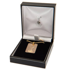 Tottenham Hotspur FC Gold Plated Dog Tag & Chain  - Official Merchandise Gifts