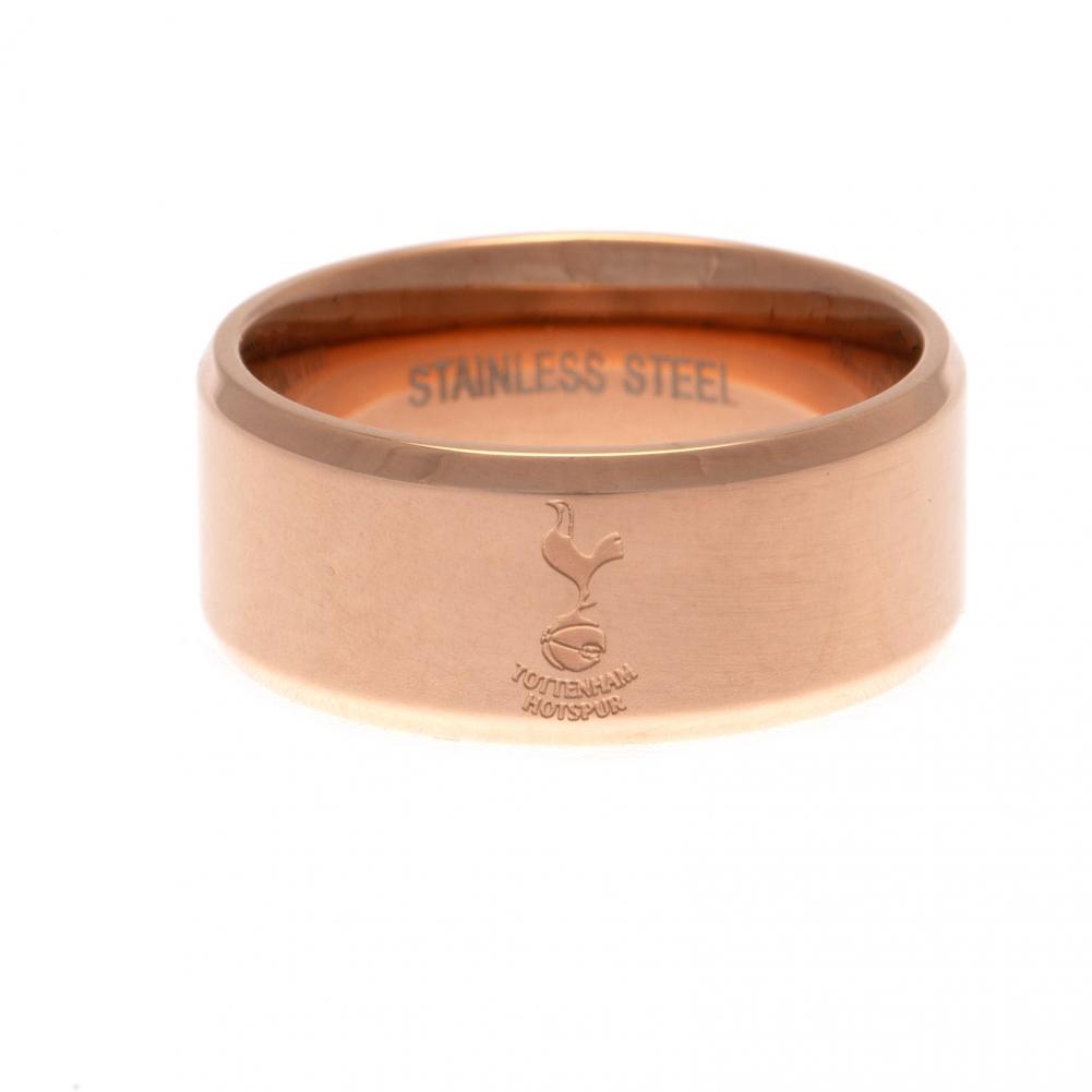 Tottenham Hotspur FC Rose Gold Plated Ring Small  - Official Merchandise Gifts