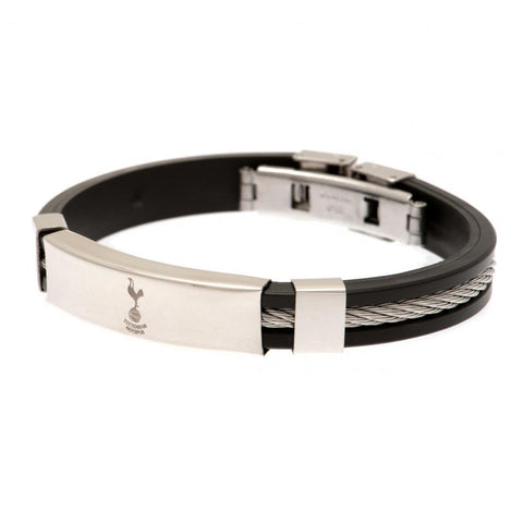 Tottenham Hotspur FC Silver Inlay Silicone Bracelet  - Official Merchandise Gifts