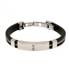 Tottenham Hotspur FC Silver Inlay Silicone Bracelet  - Official Merchandise Gifts