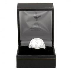 Tottenham Hotspur FC Silver Plated Crest Ring Medium  - Official Merchandise Gifts