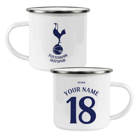 Tottenham Hotspur Personalised Enamel Camping Mug