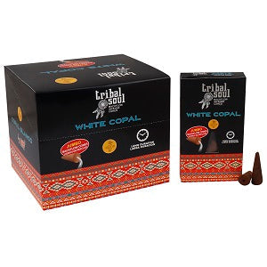 Tribal Soul Backflow Incense Cones - White Copal