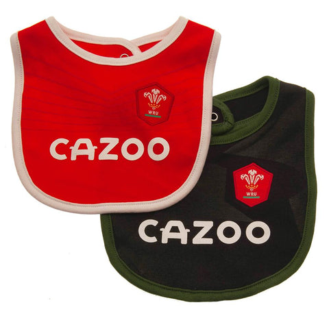 Wales RU 2 Pack Bibs PC  - Official Merchandise Gifts