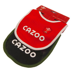 Wales RU 2 Pack Bibs PC  - Official Merchandise Gifts