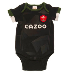 Wales RU 2 Pack Bodysuit 3-6 Mths PC  - Official Merchandise Gifts