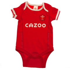 Wales RU 2 Pack Bodysuit 6-9 Mths PC  - Official Merchandise Gifts