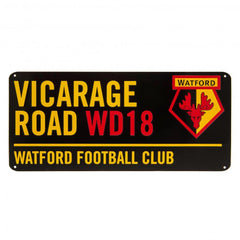 Watford FC Street Sign BK  - Official Merchandise Gifts