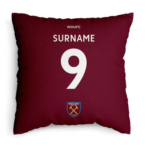 West Ham United Back of Shirt 18" Cushion