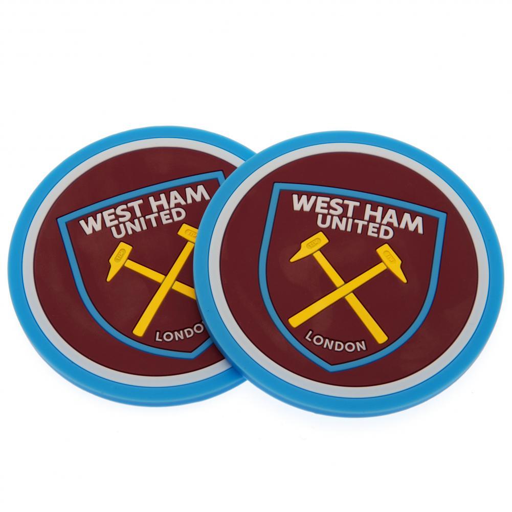 West Ham United FC 2pk Coaster Set  - Official Merchandise Gifts