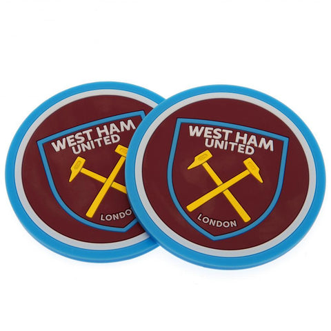 West Ham United FC 2pk Coaster Set  - Official Merchandise Gifts