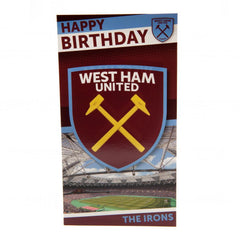 West Ham United FC Birthday Card  - Official Merchandise Gifts