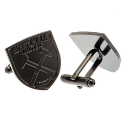 West Ham United FC Black IP Cufflinks  - Official Merchandise Gifts