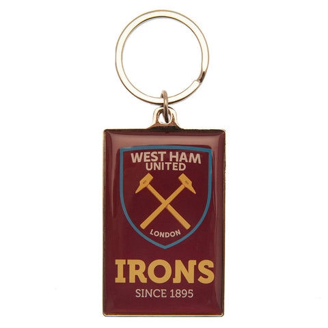 West Ham United FC Deluxe Keyring  - Official Merchandise Gifts