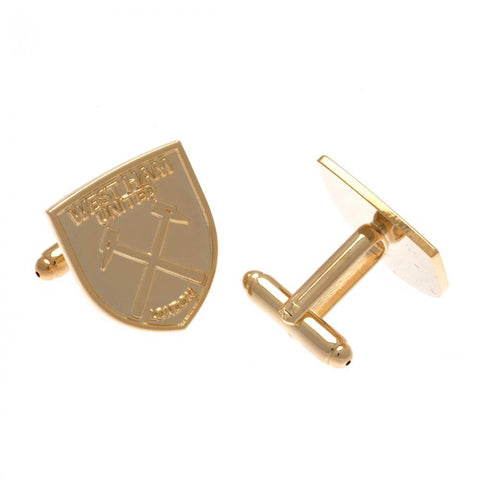 West Ham United FC Gold Plated Cufflinks  - Official Merchandise Gifts