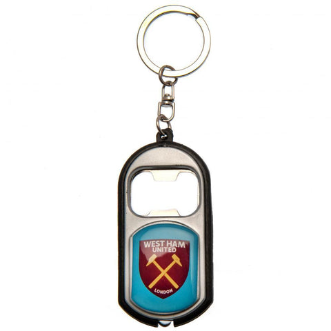 West Ham United FC Key Ring Torch Bottle Opener  - Official Merchandise Gifts