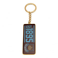 West Ham United FC Keyring EST  - Official Merchandise Gifts