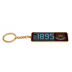 West Ham United FC Keyring EST  - Official Merchandise Gifts
