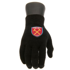 West Ham United FC Knitted Gloves Junior  - Official Merchandise Gifts