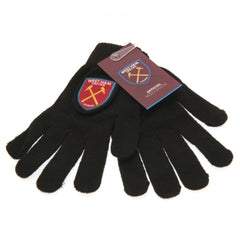 West Ham United FC Knitted Gloves Junior  - Official Merchandise Gifts
