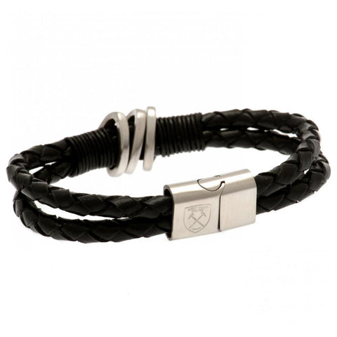 West Ham United FC Leather Bracelet  - Official Merchandise Gifts