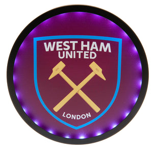 West Ham United FC Metal LED Logo Sign