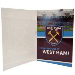 West Ham United FC Musical Birthday Card  - Official Merchandise Gifts