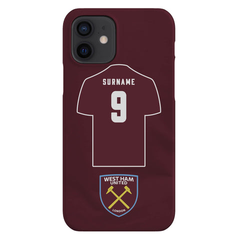 West Ham United FC Personalised iPhone 12 Snap Case