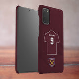 West Ham United FC Personalised Samsung Galaxy S20 Snap Case