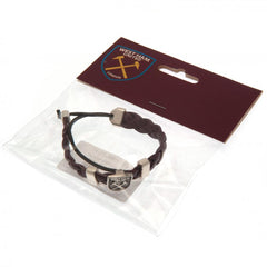 West Ham United FC PU Slider Bracelet  - Official Merchandise Gifts