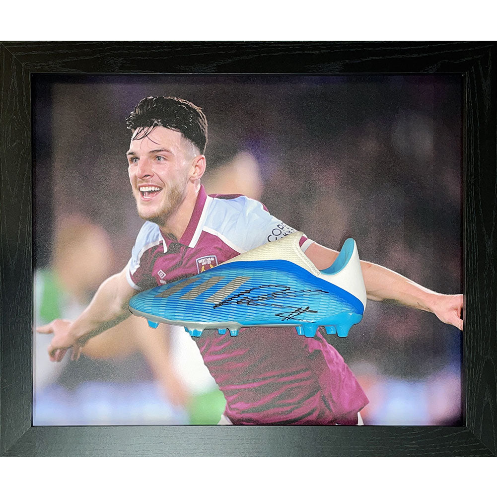 West Ham United FC Rice Signed Boot (Framed)  - Official Merchandise Gifts