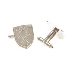 West Ham United FC Silver Plated Formed Cufflinks  - Official Merchandise Gifts