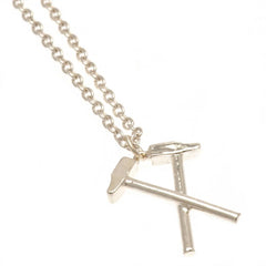 West Ham United FC Silver Plated Pendant & Chain HM  - Official Merchandise Gifts
