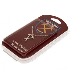 West Ham United FC Silver Plated Pendant & Chain HM  - Official Merchandise Gifts