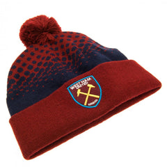 West Ham United FC Bobble Hat FD  - Official Merchandise Gifts