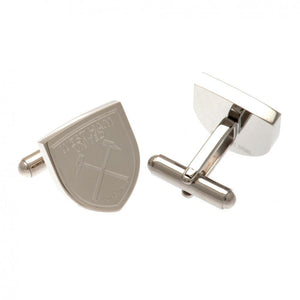 West Ham United FC Stainless Steel Formed Cufflinks  - Official Merchandise Gifts