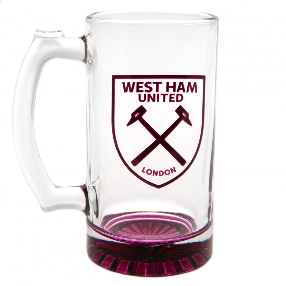 West Ham United FC Stein Glass Tankard CC  - Official Merchandise Gifts