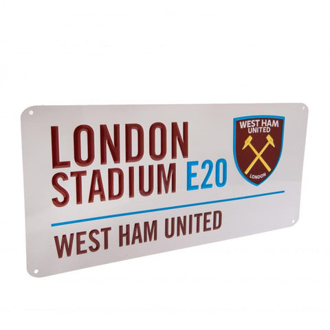 West Ham United FC Street Sign  - Official Merchandise Gifts