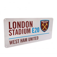West Ham United FC Street Sign  - Official Merchandise Gifts