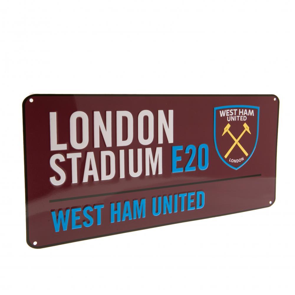 West Ham United FC Street Sign CL  - Official Merchandise Gifts