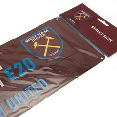 West Ham United FC Street Sign CL  - Official Merchandise Gifts