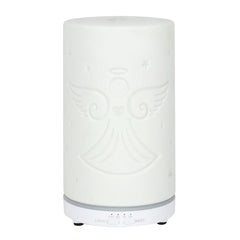 White Ceramic Guardian Angel Electric Aroma Diffuser