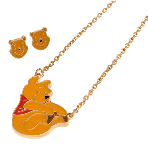 Winnie The Pooh Fashion Jewellery Necklace & Earring Set
