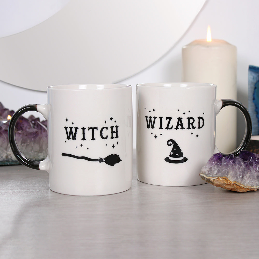 Witch and Wizard Mug Set