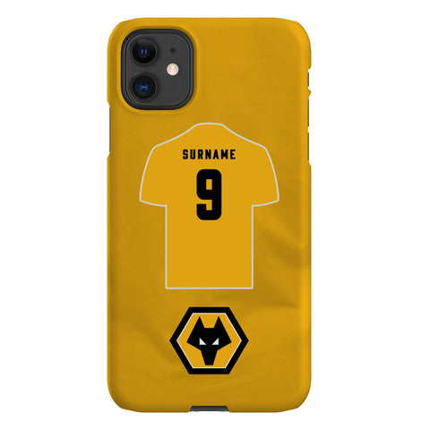 Wolverhampton Wanderers FC Personalised iPhone 11 Snap Case
