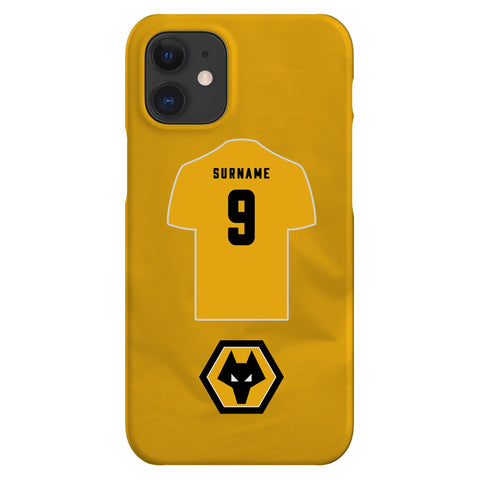 Wolverhampton Wanderers FC Personalised iPhone 12 Mini Snap Case