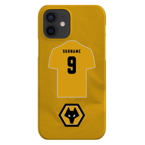 Wolverhampton Wanderers FC Personalised iPhone 12 Snap Case