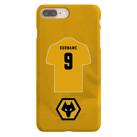 Wolverhampton Wanderers FC Personalised iPhone 8 Plus Snap Case