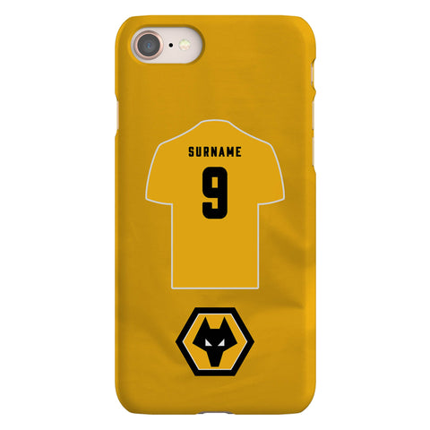 Wolverhampton Wanderers FC Personalised iPhone 8 Snap Case