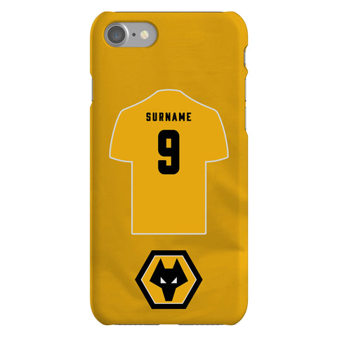 Wolverhampton Wanderers FC Personalised iPhone SE2 (2020) Snap Case